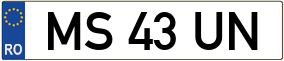Truck License Plate
